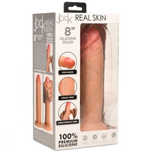 Load image into Gallery viewer, Real Skin Silicone Dildo - 8 Inch (Light)