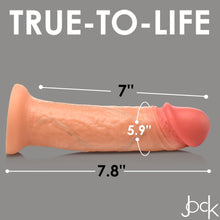 Load image into Gallery viewer, Real Skin Silicone Dildo - 8 Inch (Light)