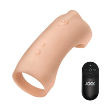 Load image into Gallery viewer, Vibrating Silicone Penis Sleeve - Light