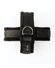 Load image into Gallery viewer, Sei Mio Cross Purposes Unique Over-Wrap Cross Cuff Restraints - Black