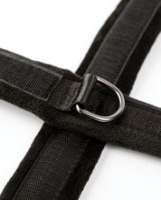 Load image into Gallery viewer, Sei Mio Cross Purposes Unique Over-Wrap Cross Cuff Restraints - Black
