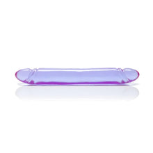 Load image into Gallery viewer, Reflective Gel Smooth Double Dong -12 inch (Purple)