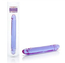 Load image into Gallery viewer, Reflective Gel Smooth Double Dong -12 inch (Purple)