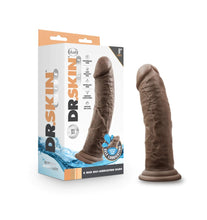 Load image into Gallery viewer, Dr. Skin Glide Self Lubricating Dildo - 8" (Brown)