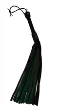 Load image into Gallery viewer, Bare Leatherworks - Full Cow Flogger (Black/Green)