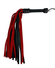 Load image into Gallery viewer, Bare Leatherworks - Full Cow Flogger (Red/Black)