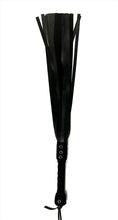 Load image into Gallery viewer, Bare Leatherworks - Full Vegan Flogger - Rubber (Black)