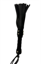 Load image into Gallery viewer, Bare Leatherworks - Handy Vegan Flogger (Black)