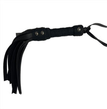 Load image into Gallery viewer, Bare Leatherworks - Handy Vegan Flogger (Black)