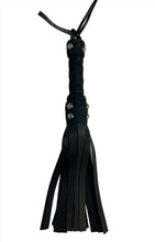 Load image into Gallery viewer, Bare Leatherworks - Handy Vegan Flogger (Black)