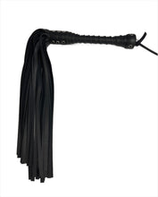 Load image into Gallery viewer, Bare Leatherworks - Master Vegan Flogger (Black)