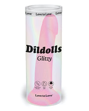 Load image into Gallery viewer, Dildolls Glitzy Curved Suction Cup (Glitter Pink)