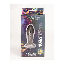 Load image into Gallery viewer, Black Opal Anal Glass Toy with Rechargeable Vibrator
