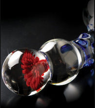 Load image into Gallery viewer, Icicles No 18 Dildo Glass (Blue/Red)