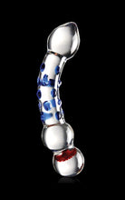 Load image into Gallery viewer, Icicles No 18 Dildo Glass (Blue/Red)
