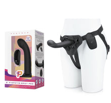 Load image into Gallery viewer, P-Spot / G-Spot Peg With Harness & Remote - 6 inch (Black)