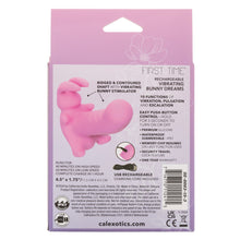 Load image into Gallery viewer, First Time Rechargeable Vibrating Bunny Dreams Rechargeable Silicone Vibrator with Clitoral Stimulator