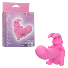 Load image into Gallery viewer, First Time Rechargeable Vibrating Bunny Dreams Rechargeable Silicone Vibrator with Clitoral Stimulator