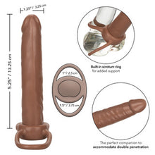 Load image into Gallery viewer, Accommodator Dual Penetrator Dildo Cock Ring