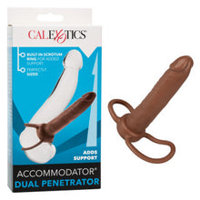 Load image into Gallery viewer, Accommodator Dual Penetrator Dildo Cock Ring