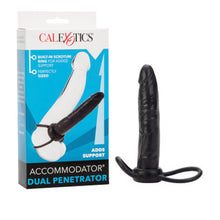 Load image into Gallery viewer, Accommodator Dual Penetrator Dildo Cock Ring