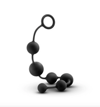 Load image into Gallery viewer, Anal Adventures 6 Large Silicone Anal Beads (Black)