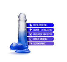Load image into Gallery viewer, B Yours Stella Blue Dildo - 6.25 inch (Blue)
