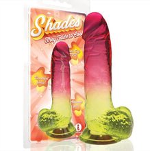 Load image into Gallery viewer, Shades Gradient Dildo - 8in (Pink & Yellow)