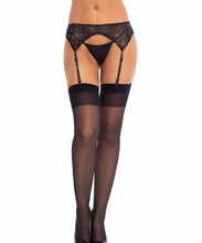 Load image into Gallery viewer, Roxy Rhinestone Garter Belt - O/S (Black)