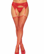 Load image into Gallery viewer, Roxy Rhinestone Garter Belt - O/S (Red)