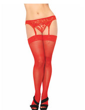 Load image into Gallery viewer, Lolita Garter Belt & Thong Set - Plus (Red)