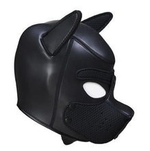 Load image into Gallery viewer, Puppy Hood/Mask Neoprene (Black)