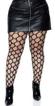 Load image into Gallery viewer, Ivy Plus Pothole Net Tights - Plus (Black)