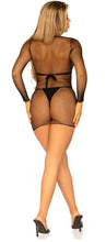 Load image into Gallery viewer, Anything But Basic Fishnet Dress- O/S (Black)