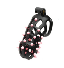Load image into Gallery viewer, Cellmate Guardian Chastity Cage - Size 4 (Black/Pink)