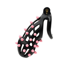 Load image into Gallery viewer, Cellmate Guardian Chastity Cage - Size 4 (Black/Pink)