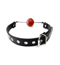 Load image into Gallery viewer, Rouge Ball Gag with Removable Ball and Stainless Steel Rod Adjustable Strap