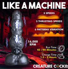 Load image into Gallery viewer, Creature Cock Thrusting and Vibrating Rechargeable Silicone Dildo