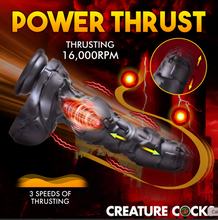 Load image into Gallery viewer, Creature Cock Thrusting and Vibrating Rechargeable Silicone Dildo