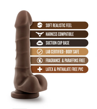 Load image into Gallery viewer, Dr. Skin Realistic Cock Basic 7.75" Chocolate
