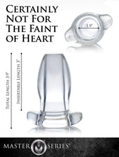 Load image into Gallery viewer, Master Series Gape Glory Clear Hollow Anal Plug