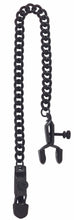 Load image into Gallery viewer, Open Wide Nipple Clamps with Black Chain
