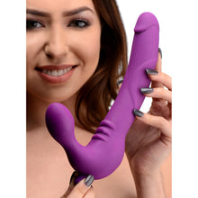 Load image into Gallery viewer, Strap U Royal Revolver Vibrating Silicone Strapless Strap-On