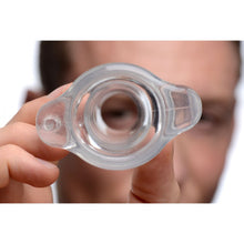 Load image into Gallery viewer, Master Series Peephole Clear Hollow Anal Plug