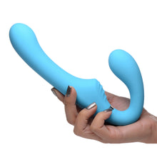 Load image into Gallery viewer, Strap U Mighty Rider 10x Silicone Rechargeable Strapless Strap-On