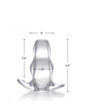 Load image into Gallery viewer, Clear View Hollow Anal Plug - Medium (Clear)