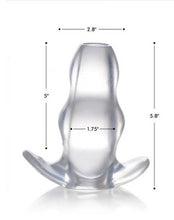 Load image into Gallery viewer, Clear View Hollow Anal Plug - XLarge (Clear)