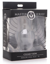 Load image into Gallery viewer, Clear View Hollow Anal Plug - XLarge (Clear)
