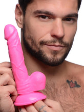Load image into Gallery viewer, Pop Peckers Dildo with Balls - 6.5 Inch (Pink)