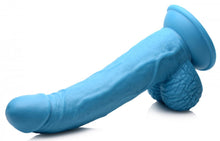 Load image into Gallery viewer, Pop Cock Dildo with Balls - 7.5 Inch (Blue)